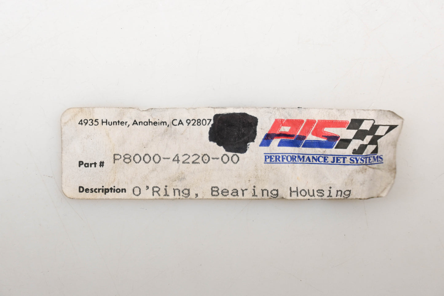 Performance Jet Systems P8000-4220-00 Bearing Housing O-Ring Qty 1 NOS