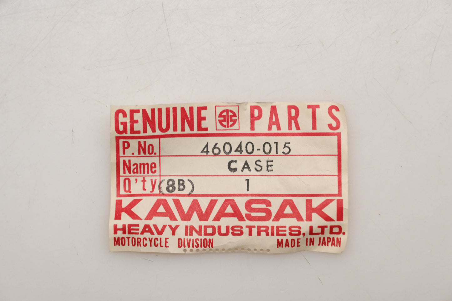 New OEM Kawasaki 46040-015 Right Hand Upper Case Qty 1 NOS