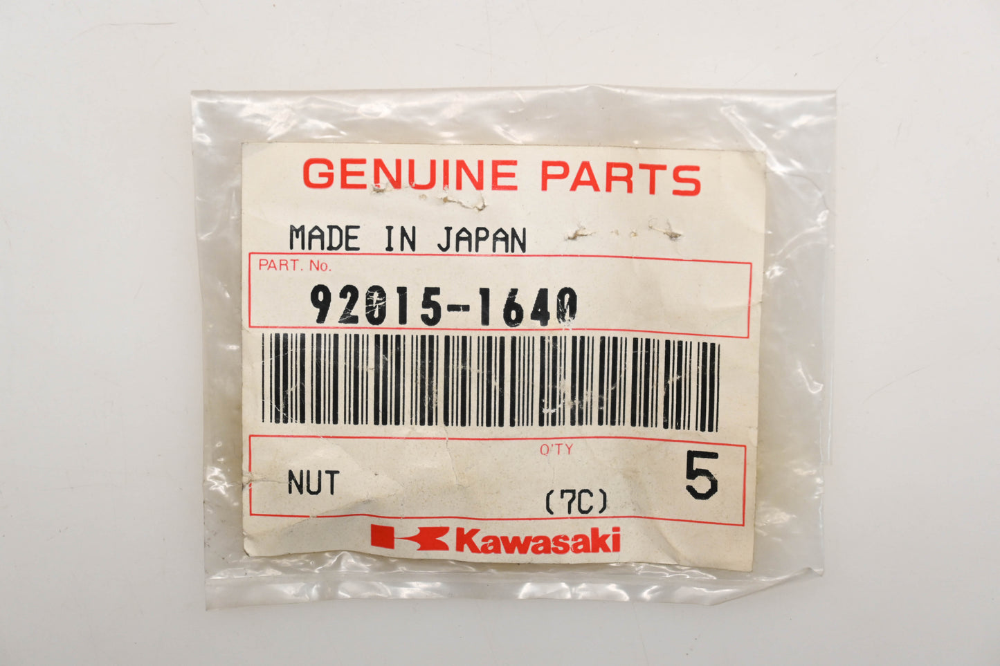 New OEM Kawasaki 92015-1640 5mm Nuts Qty 5 NOS
