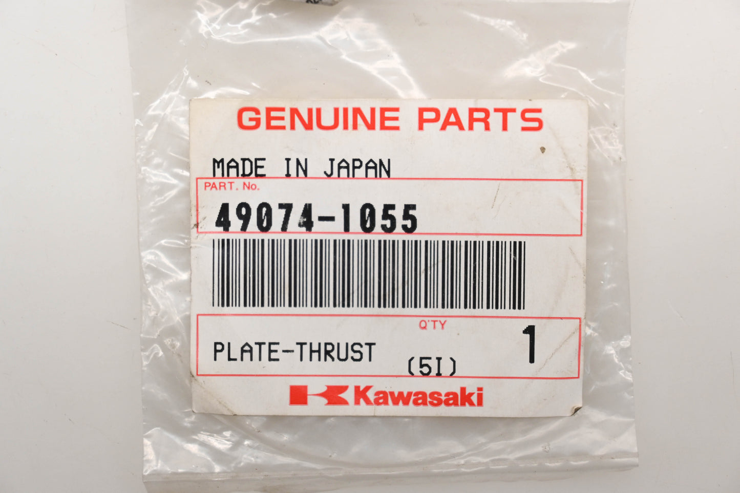 New OEM Kawasaki 49074-1055 Thrust Plate Qty 1 NOS