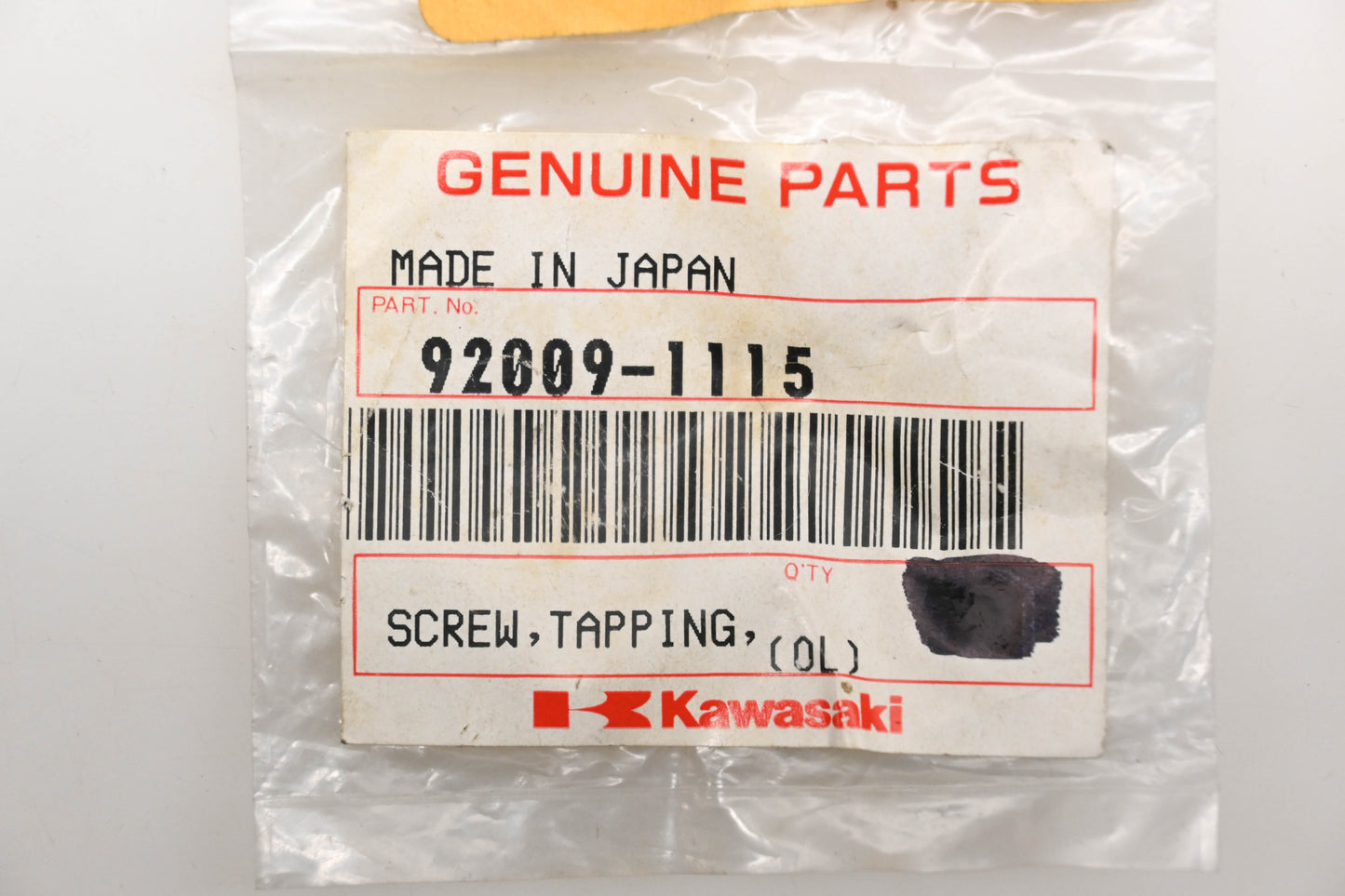 New OEM Kawasaki 92009-1115 Tapping Screws 3X16 Qty 8 NOS