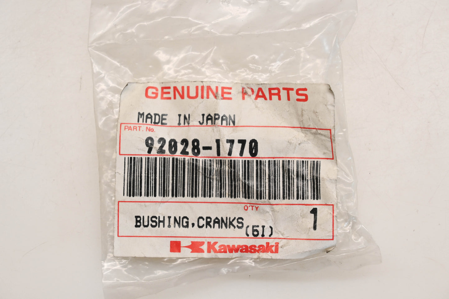 New OEM Kawasaki 92028-1770 Crankshaft Bushing #1 Qty 1 NOS
