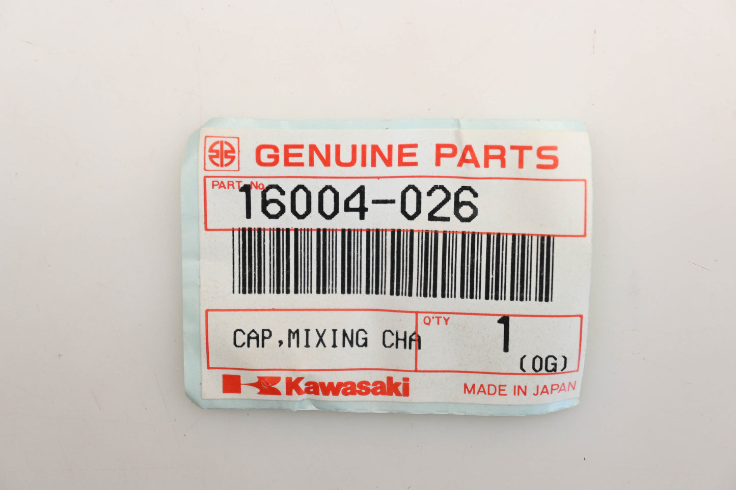 New OEM Kawasaki 16004-026 Mixing Chamber Cap Qty 1 NOS