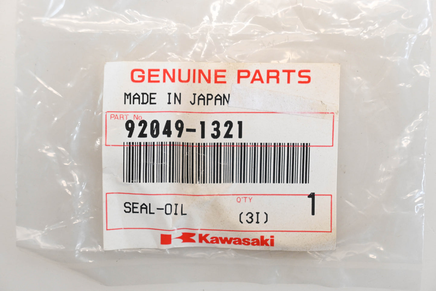 New OEM Kawasaki 92049-1321 Oil Seal Qty 1 NOS