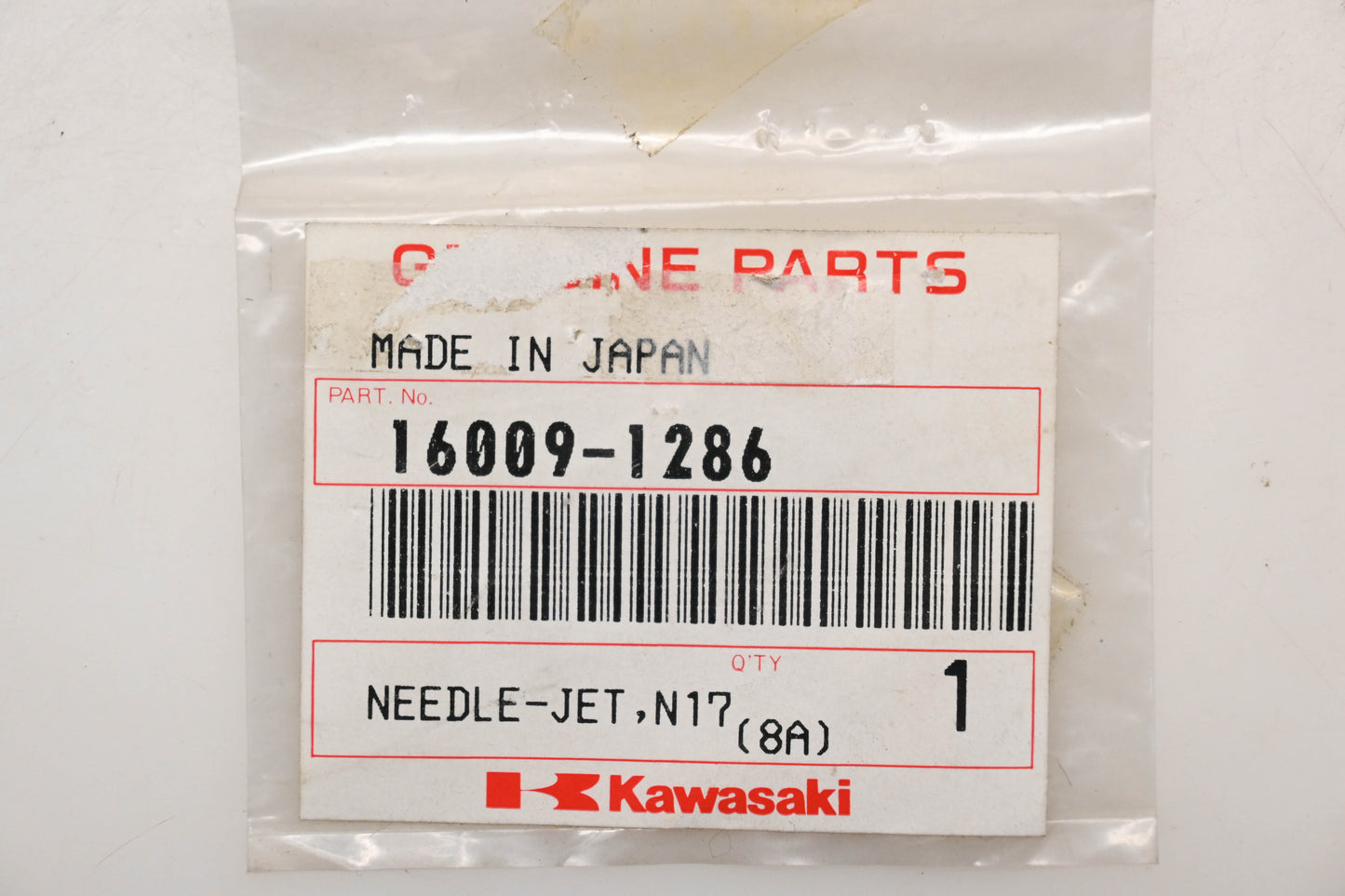 New OEM Kawasaki 16009-1286 Jet Needle N17B Qty 1 NOS