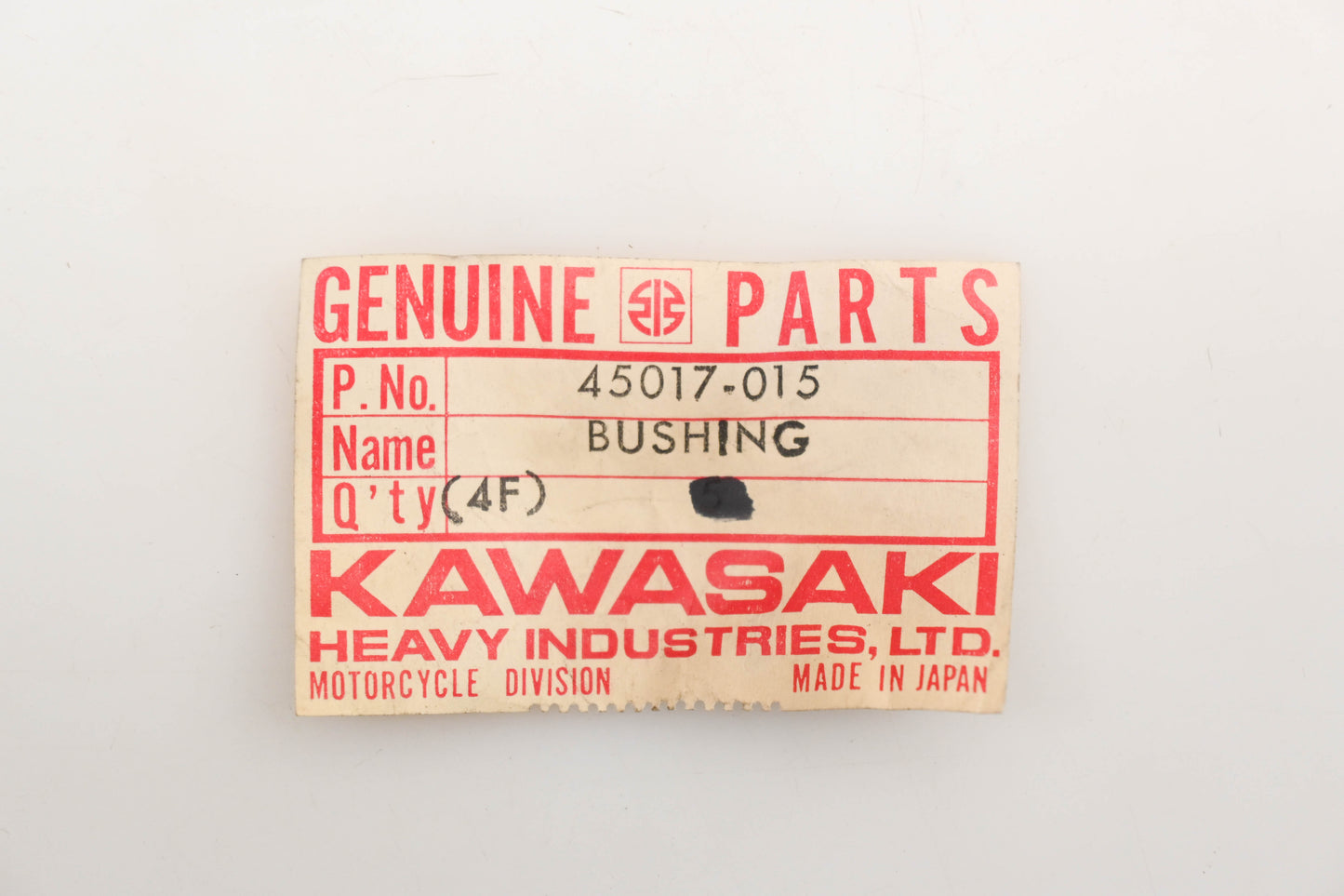New OEM Kawasaki 45017-015 Rubber Shock Absorber Bushing Qty 1 NOS