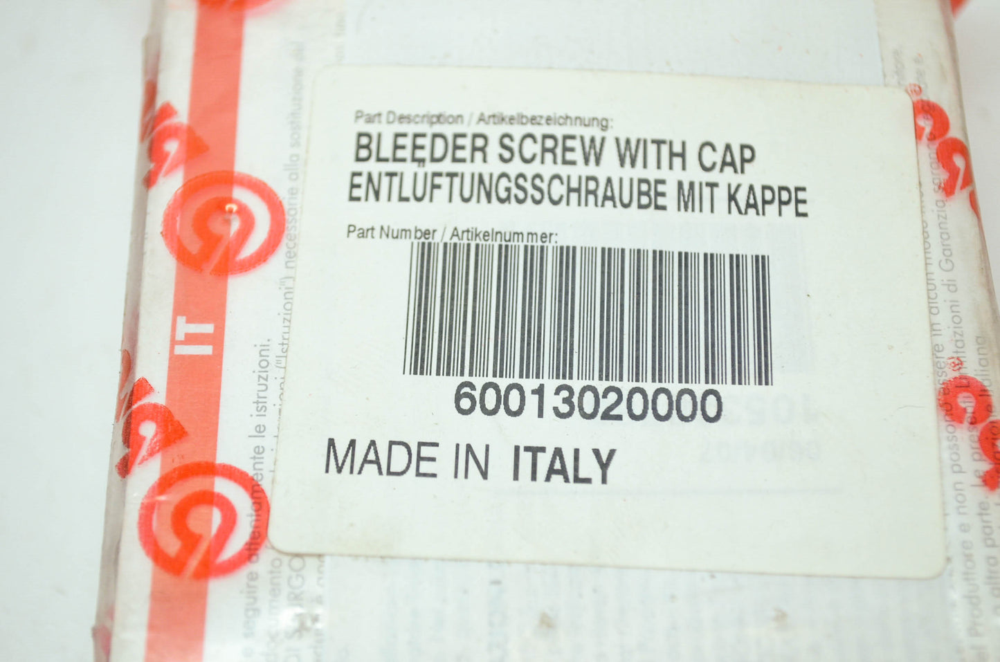 OEM KTM 60013020000 Bleeder Screw w/ Cap NOS