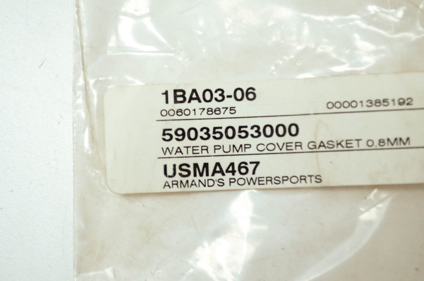 OEM KTM 59035053000 Water Pump Cover Gasket 0.8mm NOS