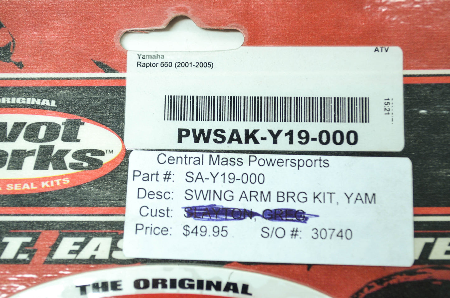 NEW Pivot Works Swing Arm Bearing Kit Yamaha PWSAK-Y19-000 NOS