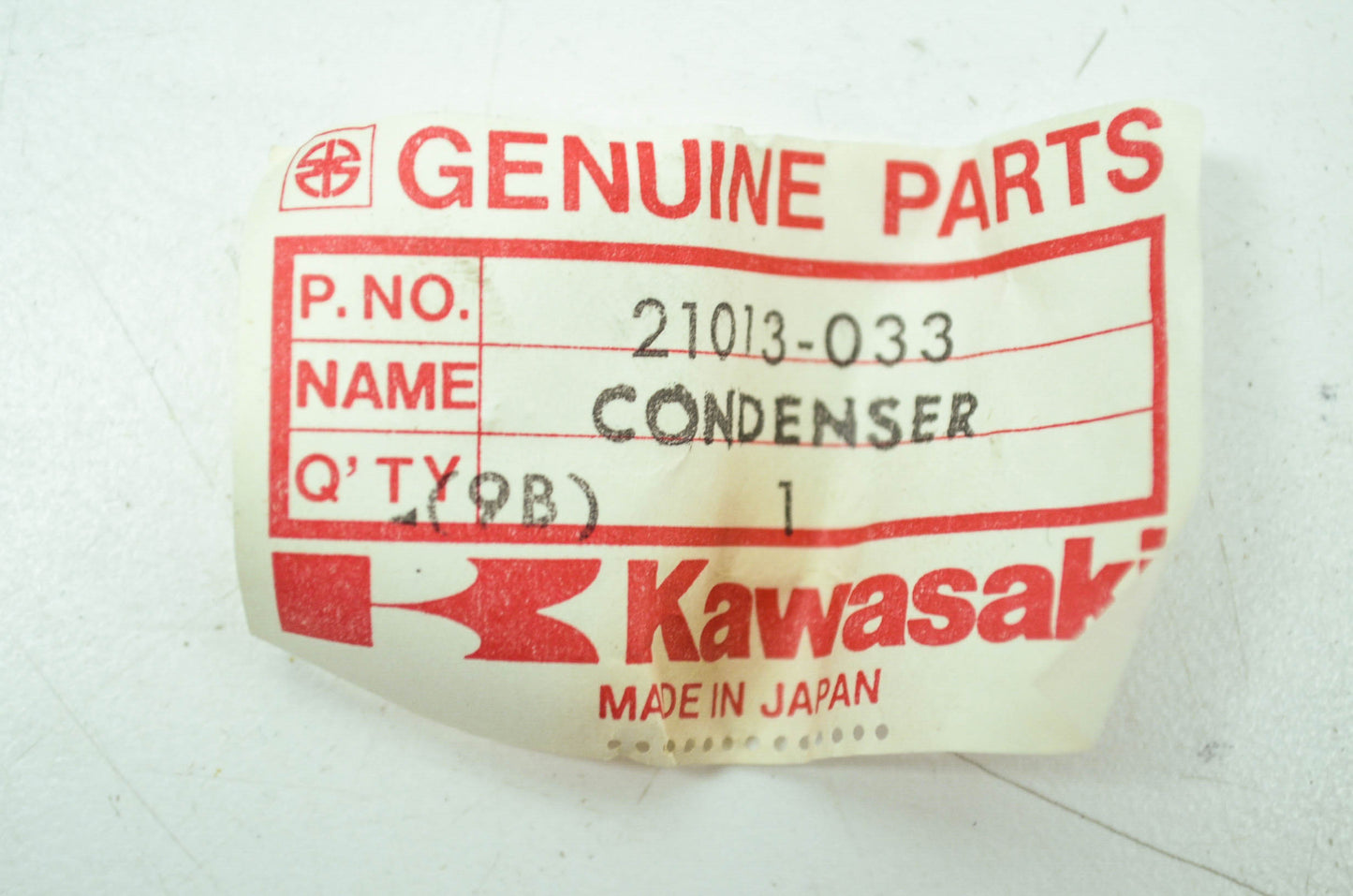 OEM Kawasaki 21013-033 Condenser NOS