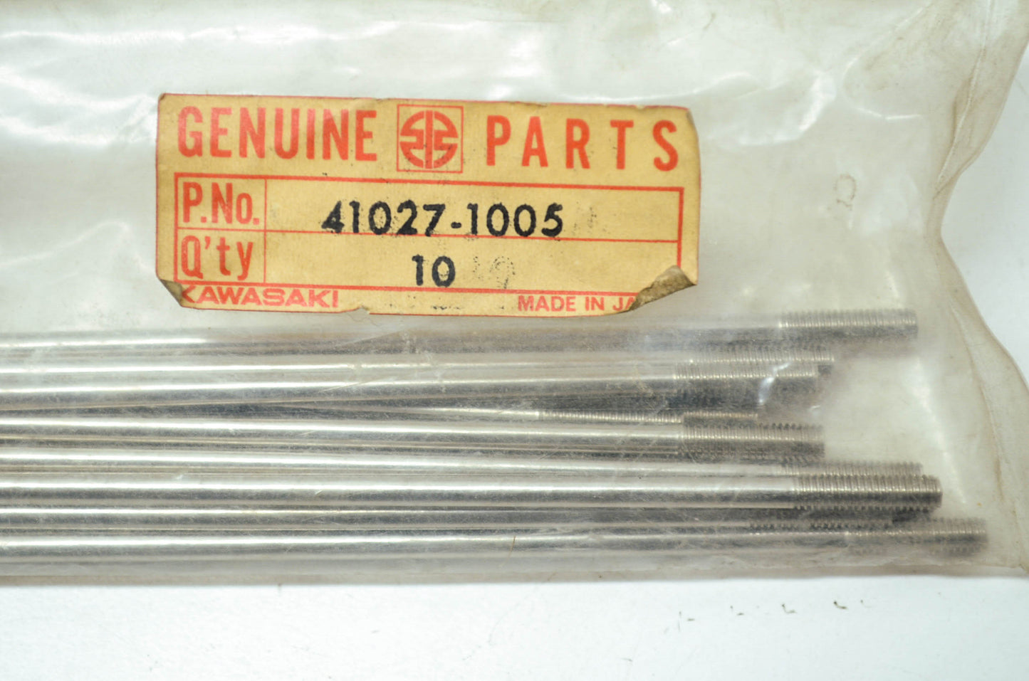 OEM Kawasaki 41027-1005 Spoke Front Assembly Qty 13 NOS