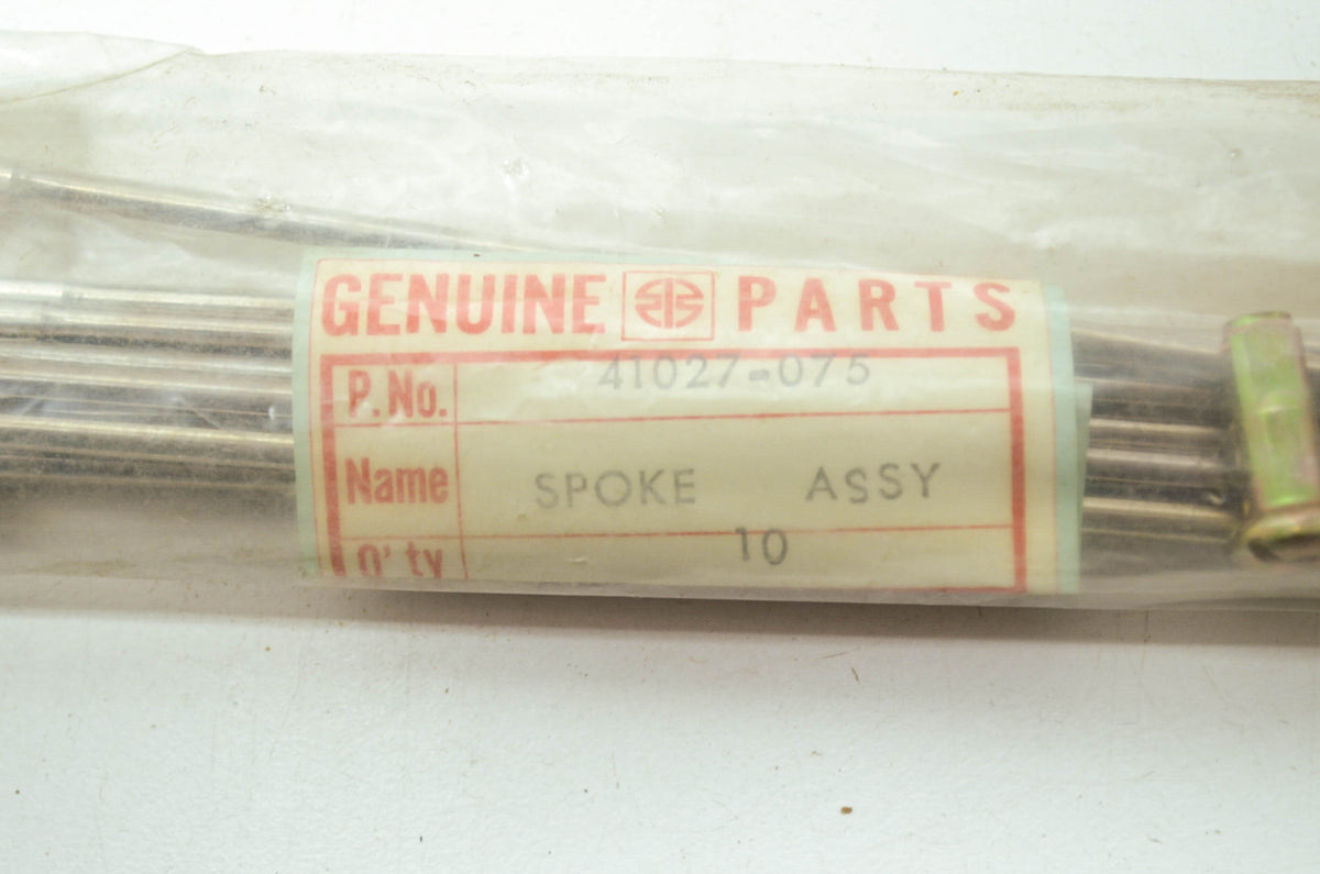 OEM Kawasaki 41027-075 Front Inner Spoke Assembly Qty 10 NOS