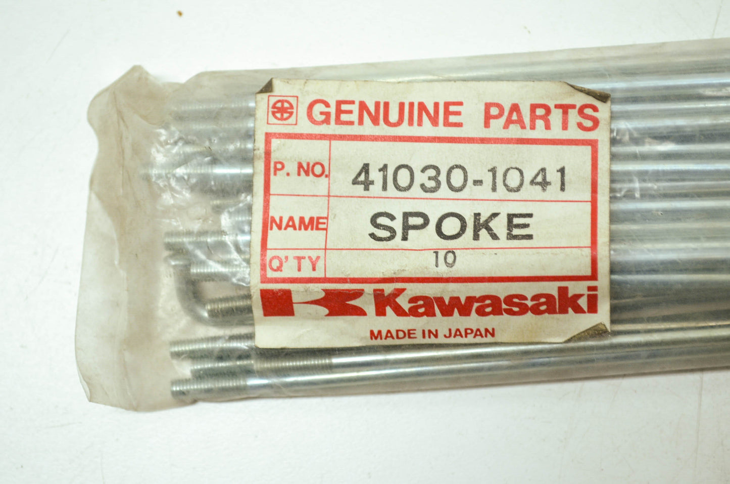 OEM Kawasaki 41030-1041 Front Inner Spoke 175Mmx NOS