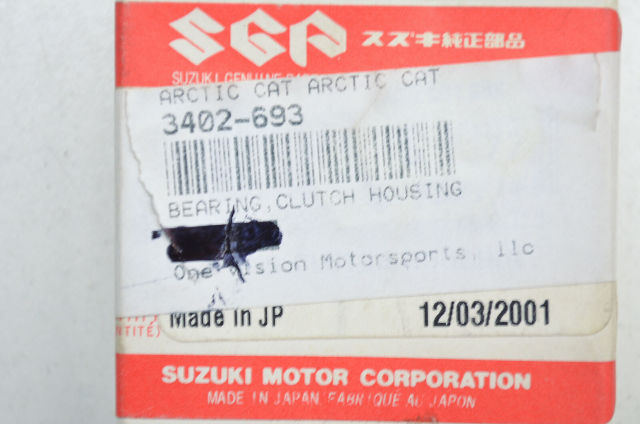New OEM Arctic Cat 3402-693 Clutch Housing Bearing NOS