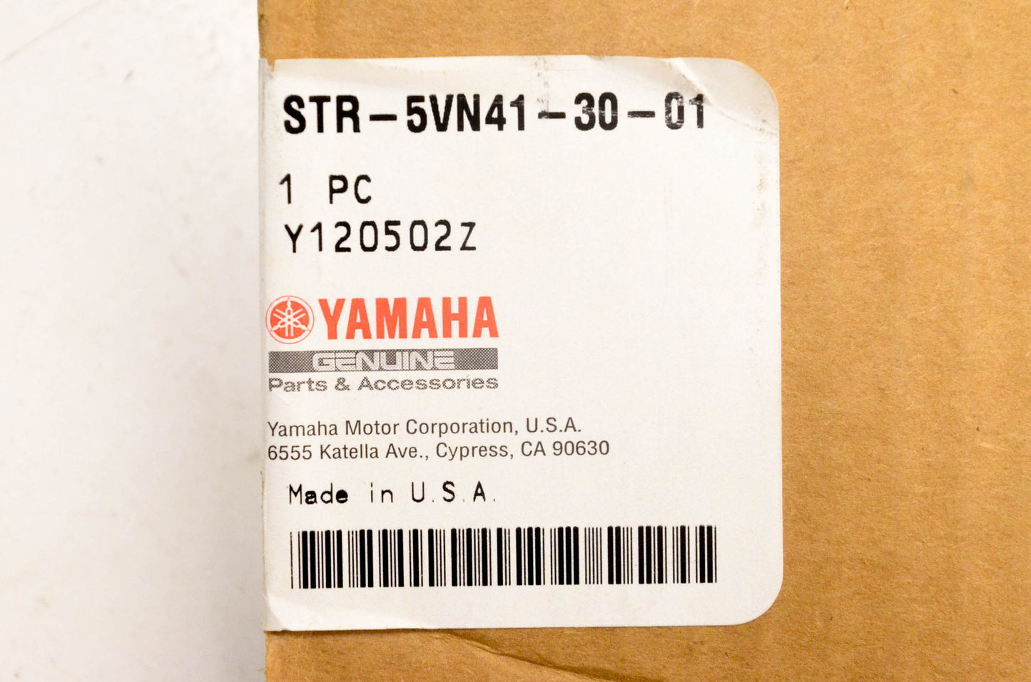 Star Custom Accessories STR-5VN1-30-01 Quick Release Backrest NOS