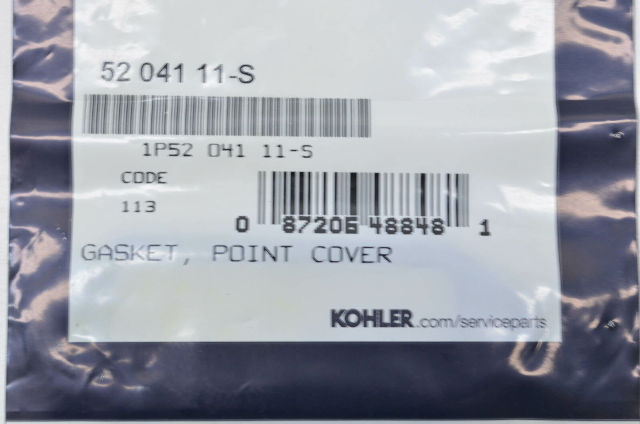 Kohler 5204111-S Point Cover Gasket Qty 2 NOS