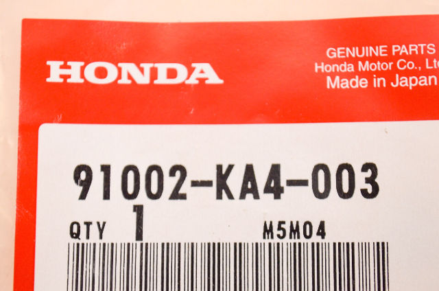 New OEM Honda 91002-KA4-003 (7X19X6) Bearing NOS