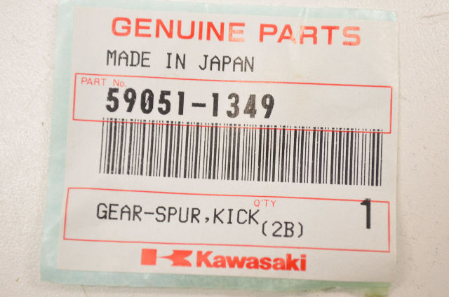 OEM Kawasaki 59051-1349 Kickstarter Gear 25T NOS