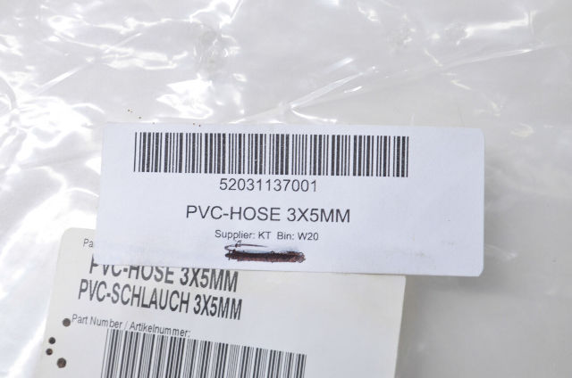 OEM KTM 52031137001 PVC Hose 3X5 MM NOS