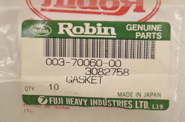 OEM Polaris 3082758, 003-70060-00 Gasket Qty 6 NOS