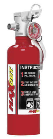 H3R Performance MX100R Maxout Dry 1Lb Fire Extinguisher Red NOS