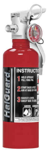 H3R Performance Inc. HG100R Halguard Clean 1.4Lb Fire Extinguisher Red