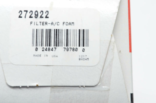 OEM Briggs & Stratton 272922 Air Filter Foam NOS