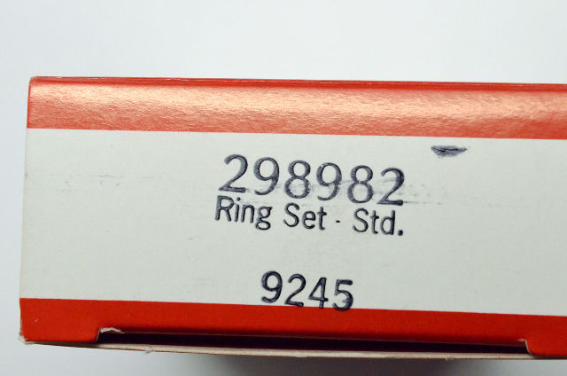 OEM Briggs & Stratton 298982 Standard Ring Kit NOS