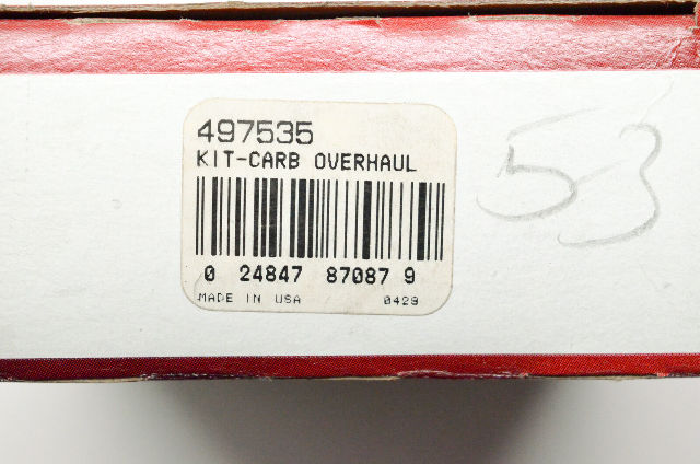 OEM Briggs & Stratton 497535 Overhaul Carburetor Kit NOS