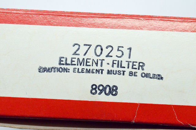 OEM Briggs & Stratton 270251 Element Filter NOS