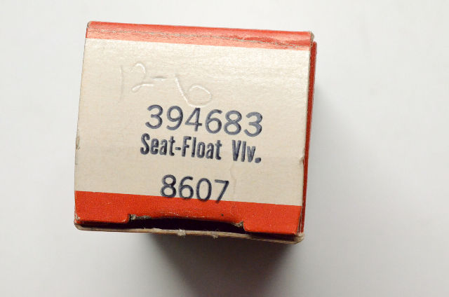 OEM Briggs & Stratton 394683 Float Valve and Seat Kit NOS