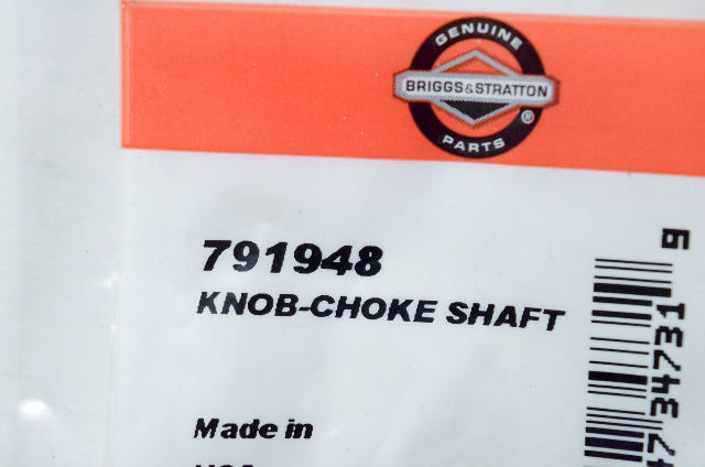 OEM Briggs & Stratton 791948 Choke Shaft Knob NOS