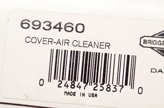 OEM Briggs & Stratton 693460 Air Cleaner Cover NOS