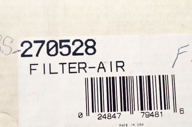 OEM Briggs & Stratton 270528 Air Filter NOS