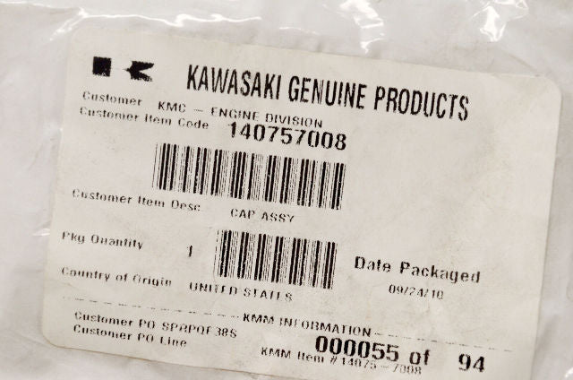 OEM Kawasaki 14075-7008 Oil Cap Assembly NOS
