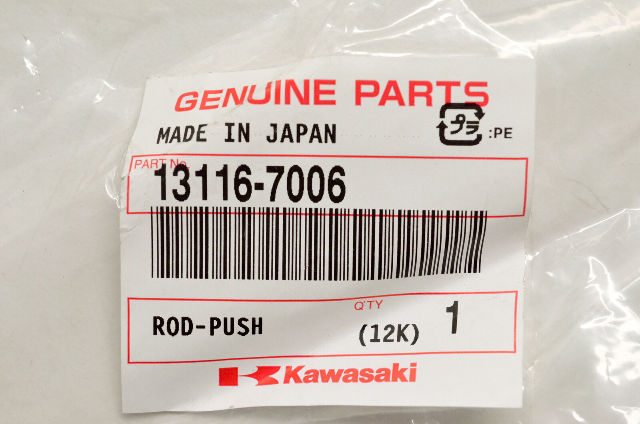 OEM Kawasaki 13116-7006 Push Rod NOS