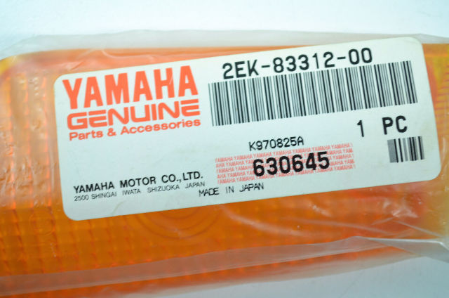 New OEM Yamaha 2EK-83312-00-00 Flasher Lens NOS