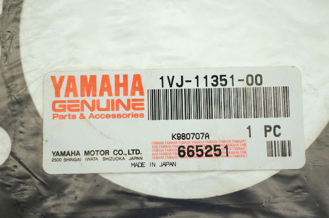 New OEM Yamaha 1vj-11351-00-00 Cylinder Gasket NOS
