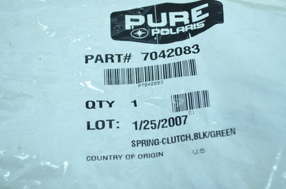 OEM Polaris 7042083 Black/Green Clutch Spring NOS