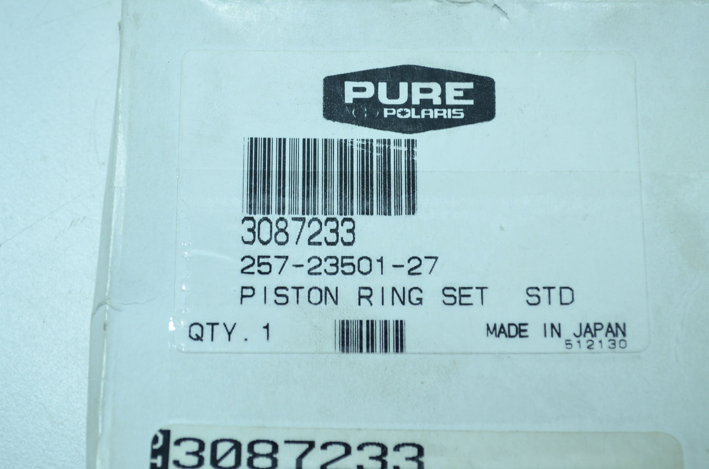OEM Polaris 3087233 Standared Piston Ring Set NOS