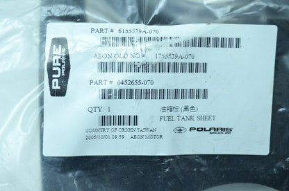 OEM Polaris 0452655-070 Black Fuel Tank Cover NOS
