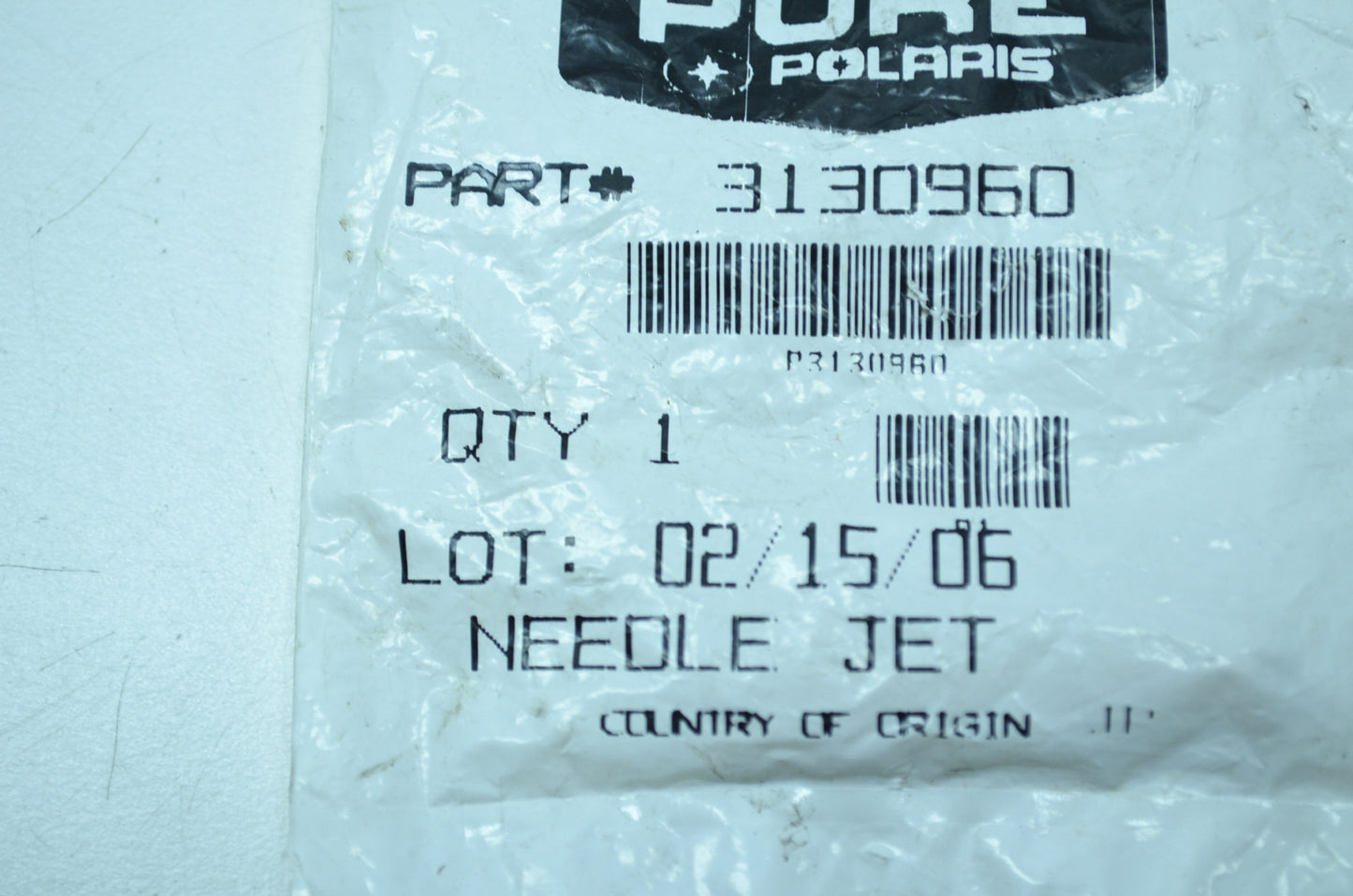 New OEM Polaris 3130960 Jet Needle NOS