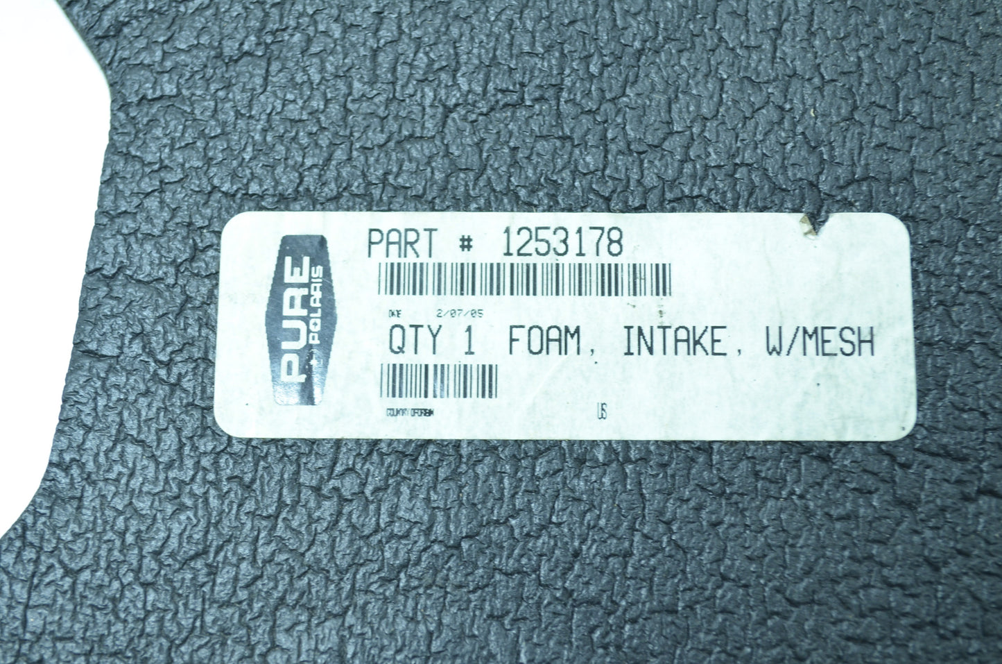 NEW OEM Polaris Intake Filter Foam 97-98 Ultra 1253178 NOS