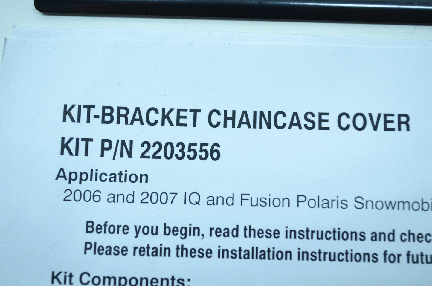 New OEM Polaris Cover Chaincase Kit HO Fusion Touring Switchback NOS