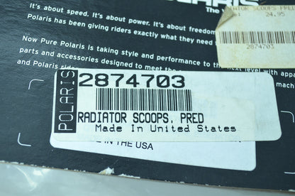 NEW OEM Polaris Predator 500 Radiator Scoops 2874703 NOS