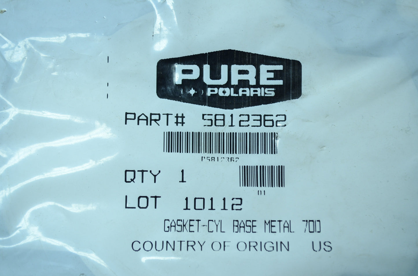 NEW OEM Polaris Cylinder Base Gasket XC SP Edge RMK Switchback 5812362 NOS