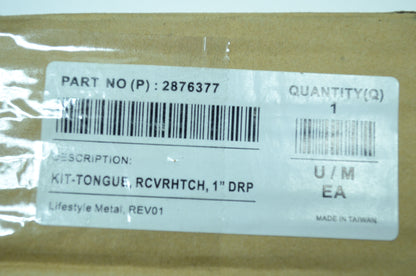 NEW OEM Polaris Draw Bar Hitch Receiver Kit 1 1/4' 2876377 NOS