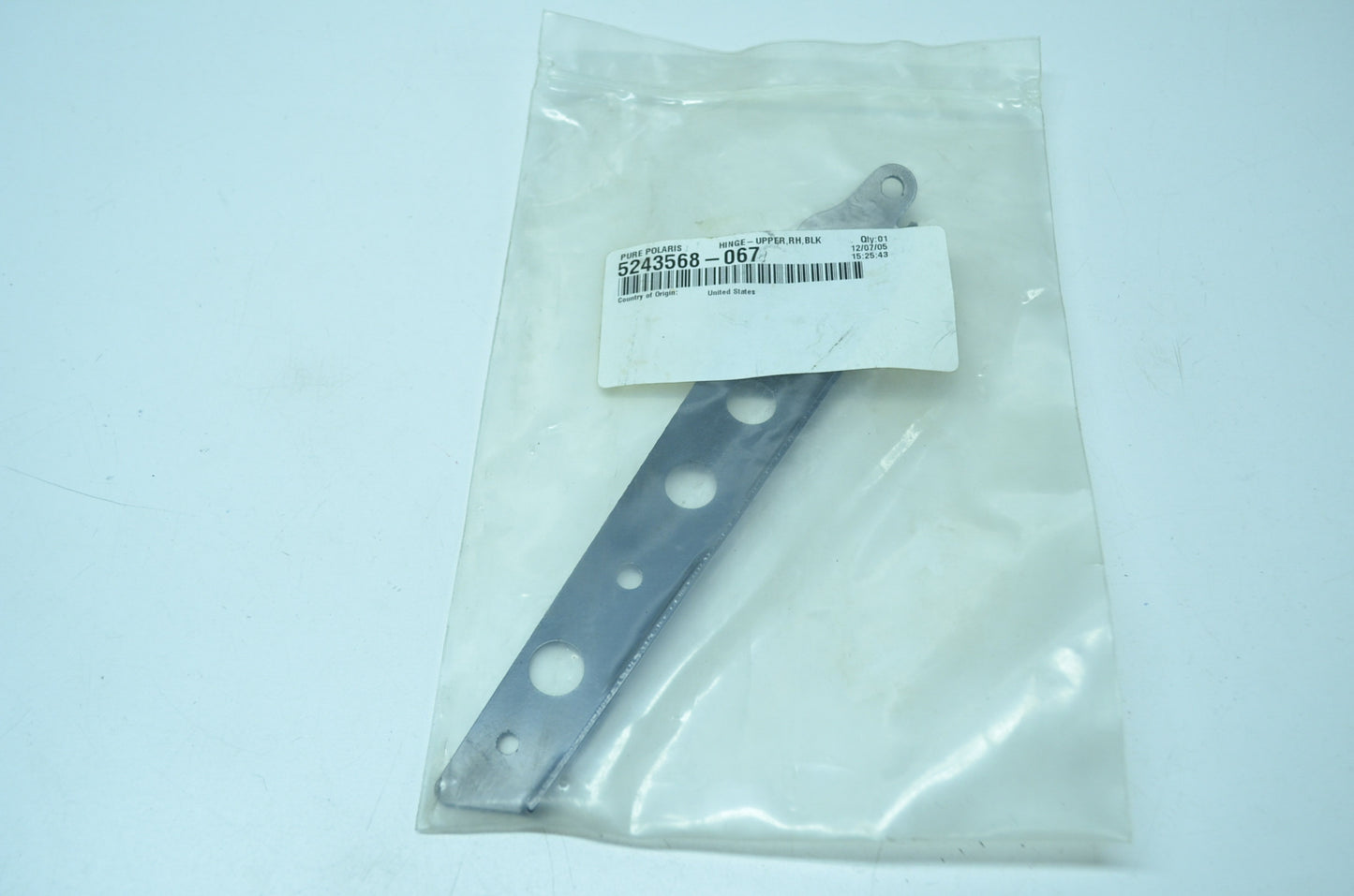 New OEM Polaris 5243568-067 Black Right Hand Upper Hinge NOS