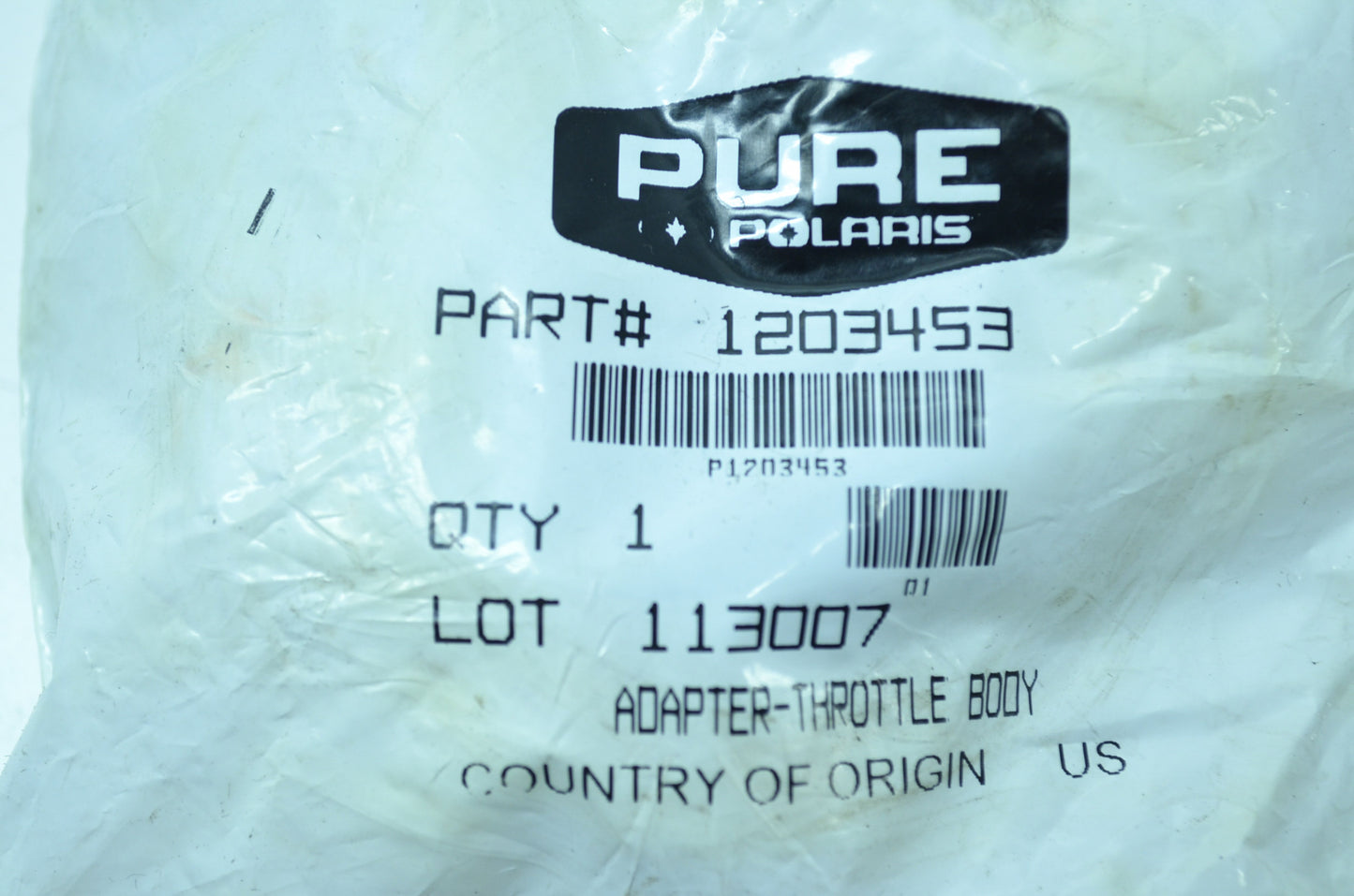 OEM Polaris 1203453 Throttle Body Adapter NOS
