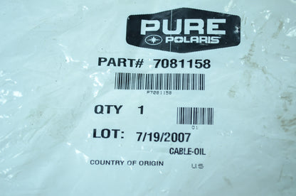 OEM Polaris 7081158 Oil Cable NOS